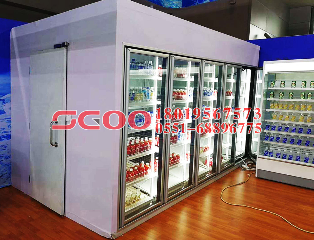 Supermarket refrigerated showcase, supermarket refrigerated showcase, frozen ark excess capacity