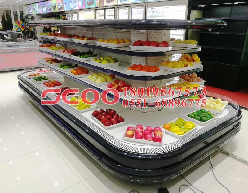 The solubility of refrigerant and lubricating oil in the display cooler is 